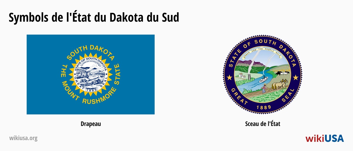 Drapeau de l'État du Dakota du Sud | Le Grand Sceau de l'État du Dakota du Sud