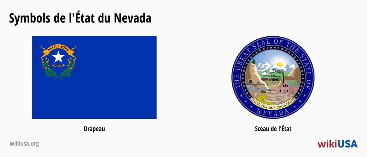 Drapeau de l'État du Nevada | Le Grand Sceau de l'État du Nevada