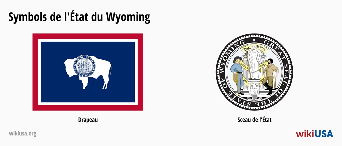 Drapeau de l'État du Wyoming | Le Grand Sceau de l'État du Wyoming